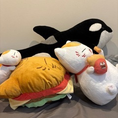 ニャンコ先生のぬいぐるみ2個セットの画像