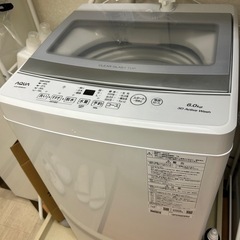 2025年製 アクア AQUA 全自動洗濯機 6.0kg AQWS6RBK_Wの画像