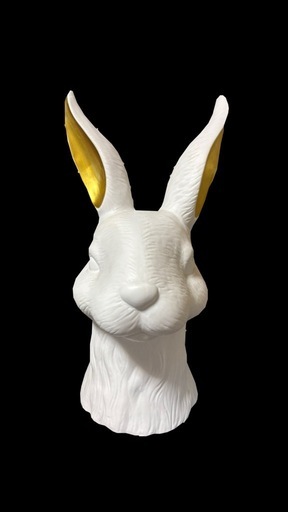 【希少美品】BUTLERS 10213726 バトラーズ　レジン製のラビットヘッド　ドイツ　インテリア　オブジェ　 縁起物 置物