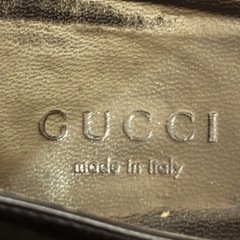 GUCCI グッチ　388320　パンプス　ブラック　光沢あり　#36ハーフ　JP24cmの画像