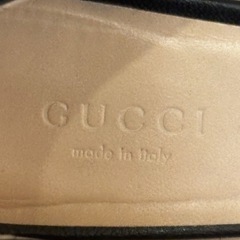 GUCCI グッチ　408208 ダブルG GGマーモント パンプス　36 1/2 シューズフリンジレザーブラック　黒 箱なしの画像