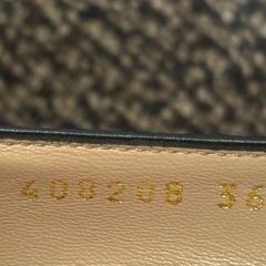GUCCI グッチ　408208 ダブルG GGマーモント パンプス　36 1/2 シューズフリンジレザーブラック　黒 箱なしの画像