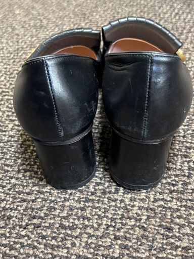 GUCCI グッチ　408208 ダブルG GGマーモント パンプス　36 1/2 シューズフリンジレザーブラック　黒 箱なし GUCCI グッチ 408208 ダブルG GGマーモント パンプス 36 1/2 シューズ