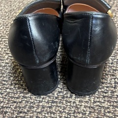 GUCCI グッチ　408208 ダブルG GGマーモント パンプス　36 1/2 シューズフリンジレザーブラック　黒 箱なしの画像