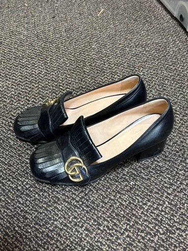 GUCCI グッチ 408208 ダブルG GGマーモント パンプス 36 1/2 シューズ