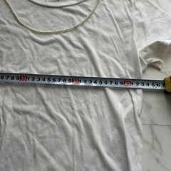 Hunch ハンチ　ホワイト コットン Tシャツ プリント入りの画像
