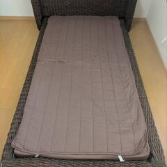  ほぼ未使用 シングルベット マットレス付の画像