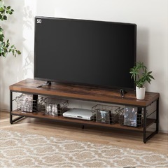 【値下げしました】ニトリ テレビ台　ローボードステイン 150Nの画像