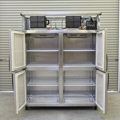 ≪yt498ジ≫ ホシザキ 業務用 4ドア冷凍冷蔵庫 HRF-150ZF3 三相200V 2013年製造 2冷蔵/2冷凍 幅150cm 冷凍難あり？ 現状品 中古厨房機器/宮城県仙台市 70806-02の画像