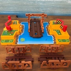 《廃盤》プラレール　トーマス　ぐるぐるブリッジセット　No.801　ＵＳＥＤの画像