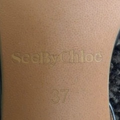 see by Chloe シーバイクロエ メタリックシルバー　ミュール　パンプス　#37 23.5cm サンダルの画像