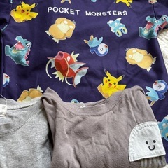 130 半袖 ポケモン服セットの画像