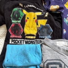 130 半袖 ポケモン服セットの画像