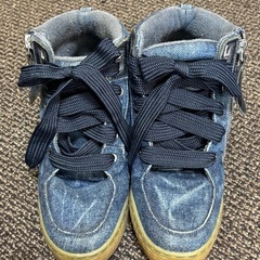 DIESEL ディーゼル　RN93243 スニーカー　デニム　24cm #37 JP23.5cmの画像