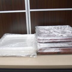 未開封 エフピコチューパ 仕出し 弁当 容器 透明蓋付 使い捨て 86-F 20枚入り×3セット(合計60枚) テイクアウト お膳 まとめて 苫小牧西店の画像