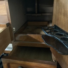★ドレッサー 鏡台 化粧台 三面鏡 レトロ アンティークの画像