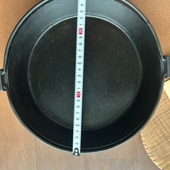 南部鉄器　すき焼き鍋　26cmの画像