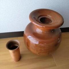 銘木花瓶その３【未使用品】の画像