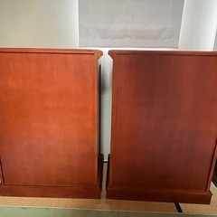 木製　キャビネット　チェスト　2個セットの画像