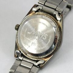 動作品 J-Axis クオーツ式腕時計 3針 カットガラス メタルブレス 25年8月電池交換 札幌市 清田区 平岡の画像