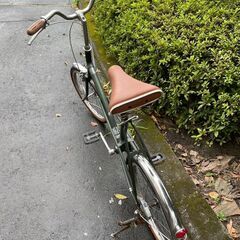 自転車　No.371　グリーン　20インチ　ライト付き　ミニベロ　【リサイクルショップどりーむ天保山】の画像