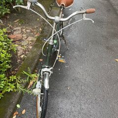 自転車　No.371　グリーン　20インチ　ライト付き　ミニベロ　【リサイクルショップどりーむ天保山】の画像