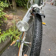 自転車　No.371　グリーン　20インチ　ライト付き　ミニベロ　【リサイクルショップどりーむ天保山】の画像