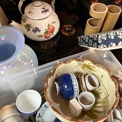 🪻**【花瓶・茶器・深川急須・湯呑・抹茶碗置物など】インテリア好きな方におすすめのまとめセット！**の画像