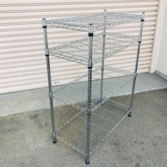 メタルラック　4段　90×45×122cm スチールラック　収納棚の画像