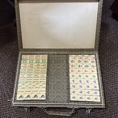 【新品】麻雀牌 昭和レトロ 麻雀 点棒 背竹 麻雀パイ レトロ 骨董の画像
