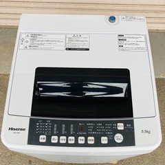 Hisense ハイセンス　全自動電気洗濯機　5.5kg 2020年製 HW-T55C 動作品の画像