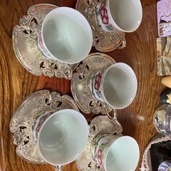 花柄ティーカップセット　の画像
