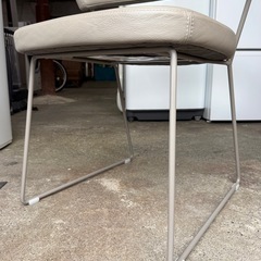 札幌市内配送可 Calligaris カリガリス コヌビア ニューヨーク ダニングチェア ソフトレザー カラー/トープ ① の画像