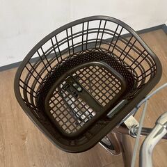 使用少 美品 2023年購入 定価61000円 20インチ ブリジストン アルミーユミニ 自転車 ママチャリ LEDオートライト 鍵 カゴ付きの画像