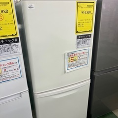 ジャングルジャングル貝塚店 138L冷蔵庫 Panasonic 2021年製 NR-B14DW パナソニック 2ドア冷蔵庫 ホワイト 白 中古 洗浄済み リサイクルショップ 貝塚市の画像