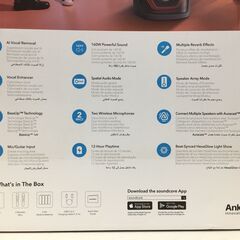 海外・日本製品のサルベージ品　Anker　Soundcore  Rave3　スピーカー　マイク2本付きの画像