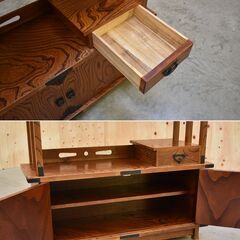 【曙工芸製作所（アケボノ）】置床 飾り棚 サイドボード 昭和レトロ古家具 置き床 曙工芸製作所（アケボノ）】置床 飾り棚 サイドボード 昭和