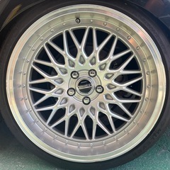 共豊 シュタイナー STEINER FTX 20インチ 4本 メッシュホイール タイヤ付き 前後リム深違い の画像