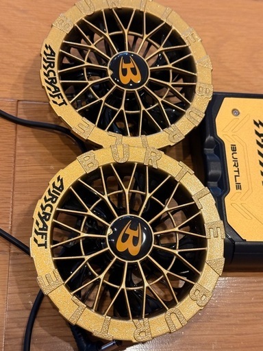 2025 BURTLE バートル　空調ファンセット　ゴールド Amazon.co.jp: バートル 2024年 22V BURTLE バッテリー ファン