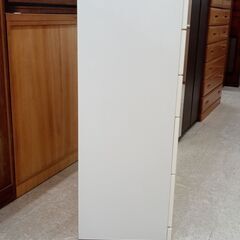 ★リユースのサカイ高崎店★TJ12428 光家具工業株式会社 ハイチェスト クリーム H134×D44.5×W80 クリーニング済みの画像