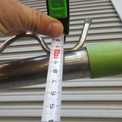 Ｑ625　ステンレス　物干し台　土台コンクリート　屋外用　2台セットの画像