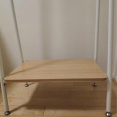 ハンガーラック　収納　木製　スチールパイプの画像