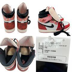 186000 新品未使用 NIKE ナイキ スニーカー エアジョーダン1 レトロ HIGH OG SP DV1748-601  26.5 レッド/ブラック メンズ [250325HM080166]の画像