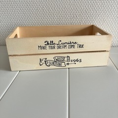 木の箱（100円均一商品）の画像