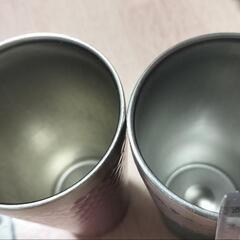 【代理出品】タンブラー高さ13cm　2個　使用感ありの画像