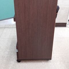 ★リユースのサカイ高崎店★TJ12437 フナモコ レンジ台 ブラウン H98.5×D44.5×W60 クリーニング済みの画像