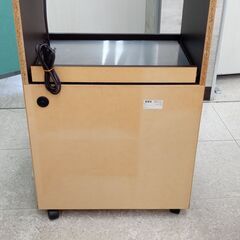 ★リユースのサカイ高崎店★TJ12437 フナモコ レンジ台 ブラウン H98.5×D44.5×W60 クリーニング済みの画像