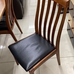 ダイニング5点セット　ナガノインテリア　使用感・イス4脚中2脚ヘタリ有の画像