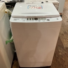 高年式❗️ 新生活始める方🌸　5,5㎏ Hisense 2023年製 HW-55E 2W 白 洗濯機の画像