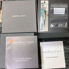 Hamilton ハミルトン ロイドクロノ H19412733 黒文字盤　美品の画像